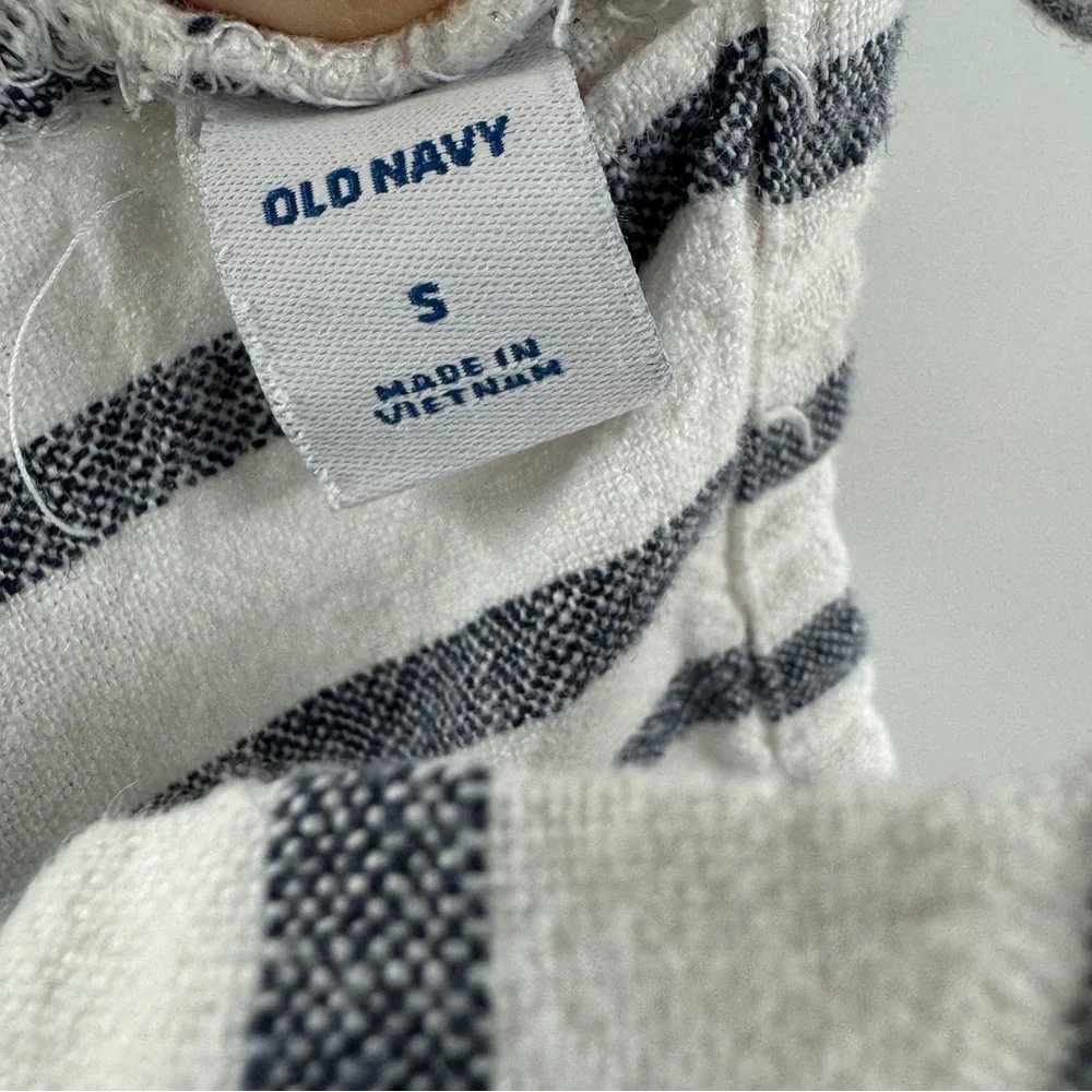 Old Navy Blue & White Striped Tank Jumpsuit – Women’s S - Picture 5 of 9